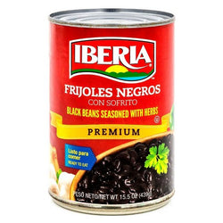 Black Beans Seasoned with Herbs Iberia Canned