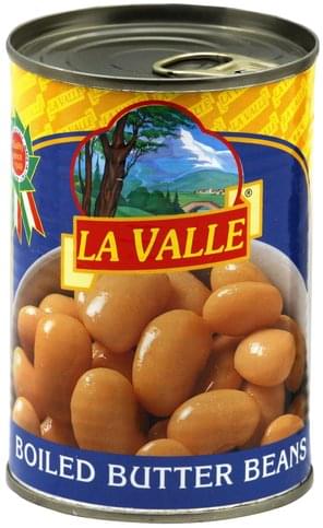 Boiled Butter Beans La Valle Canned