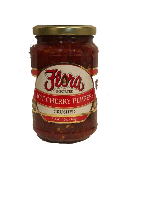 Flora Hot Cherry Peppers Crushed