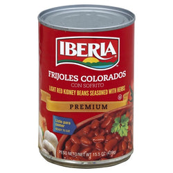 Light Red Kidney Beans Seasoned with Herbs Iberia Canned