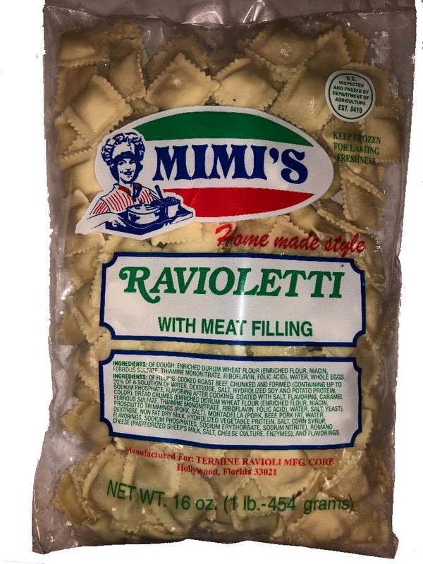Ravioletti Meat Filled (Frozen) MIMI'S