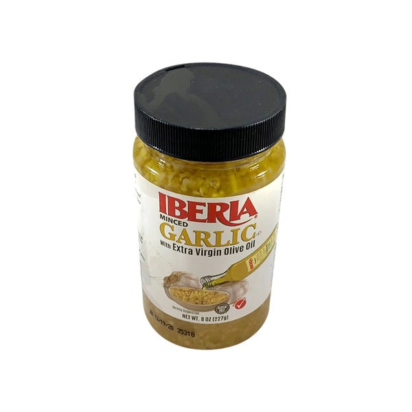 Minced Garlic with Extra Virgin Olive Oil Iberia